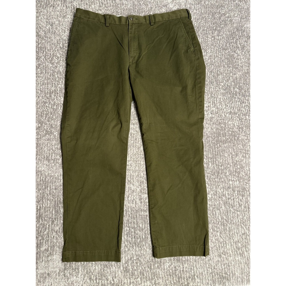 Polo Ralph Lauren Chino Pants Men 38X30 Dark Green Stretch Classic Fit